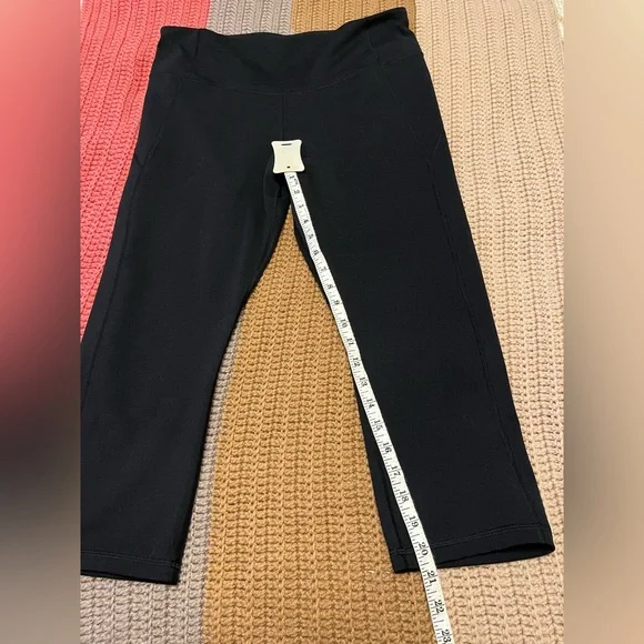 Under Armour Set of Two Black Leggings; one cropped, one full length. Women’s XL - Picture 4 of 13